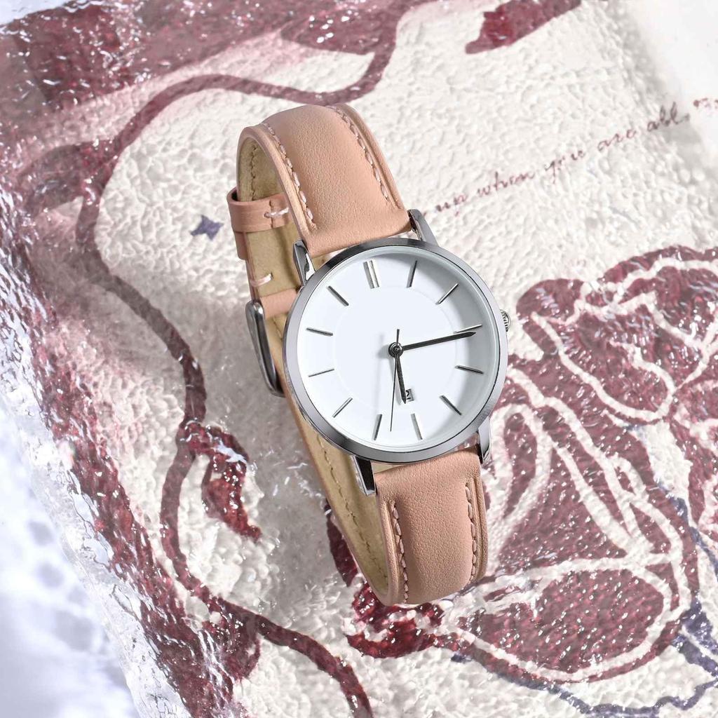 Anbeer 14mm Leather Watch Quick Elegant Watch Band for Pink with Rose Gold Buckle Strap, Release, Women,