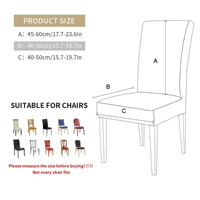 Elastischer, einfarbiger, verstellbarer Stuhlbezug aus Spandex, Stretch-Schonbezüge, Stuhlsitzbezüge für Küche, Esszimmer, Hochzeit, Bankett, Zuhause