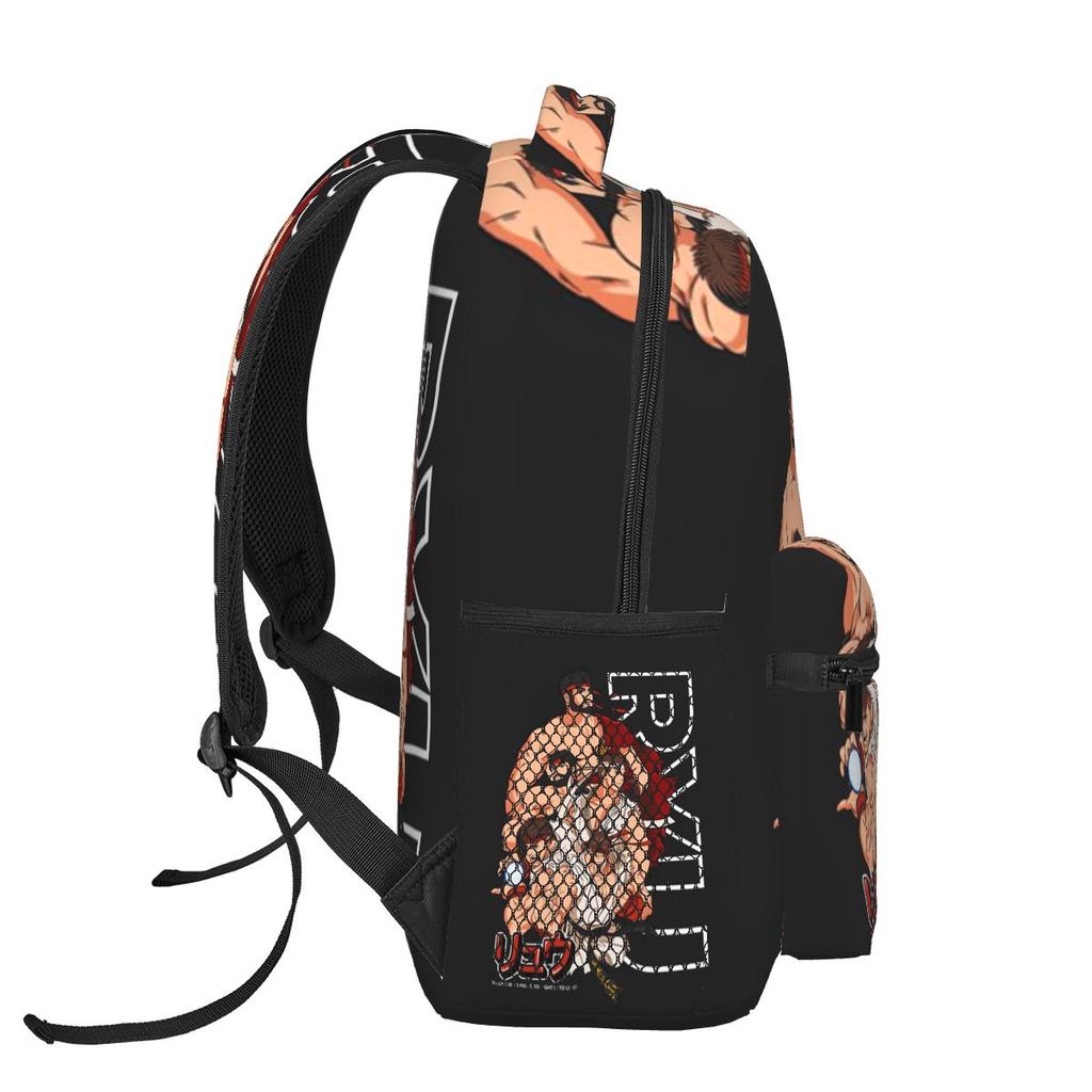 Ryu Street Fighter II Turbo Hyper Fighting Backpack Student Boys Girls BookBag Children School Bag Shoulder Bags for Men Women