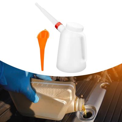 Oil Measuring Container with Flexible Spout for Automotive Use