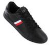 Tommy Hilfiger Corporate Leather Cup Stripes - Herresko Svart FM0FM04732BDS ORIGINAL
