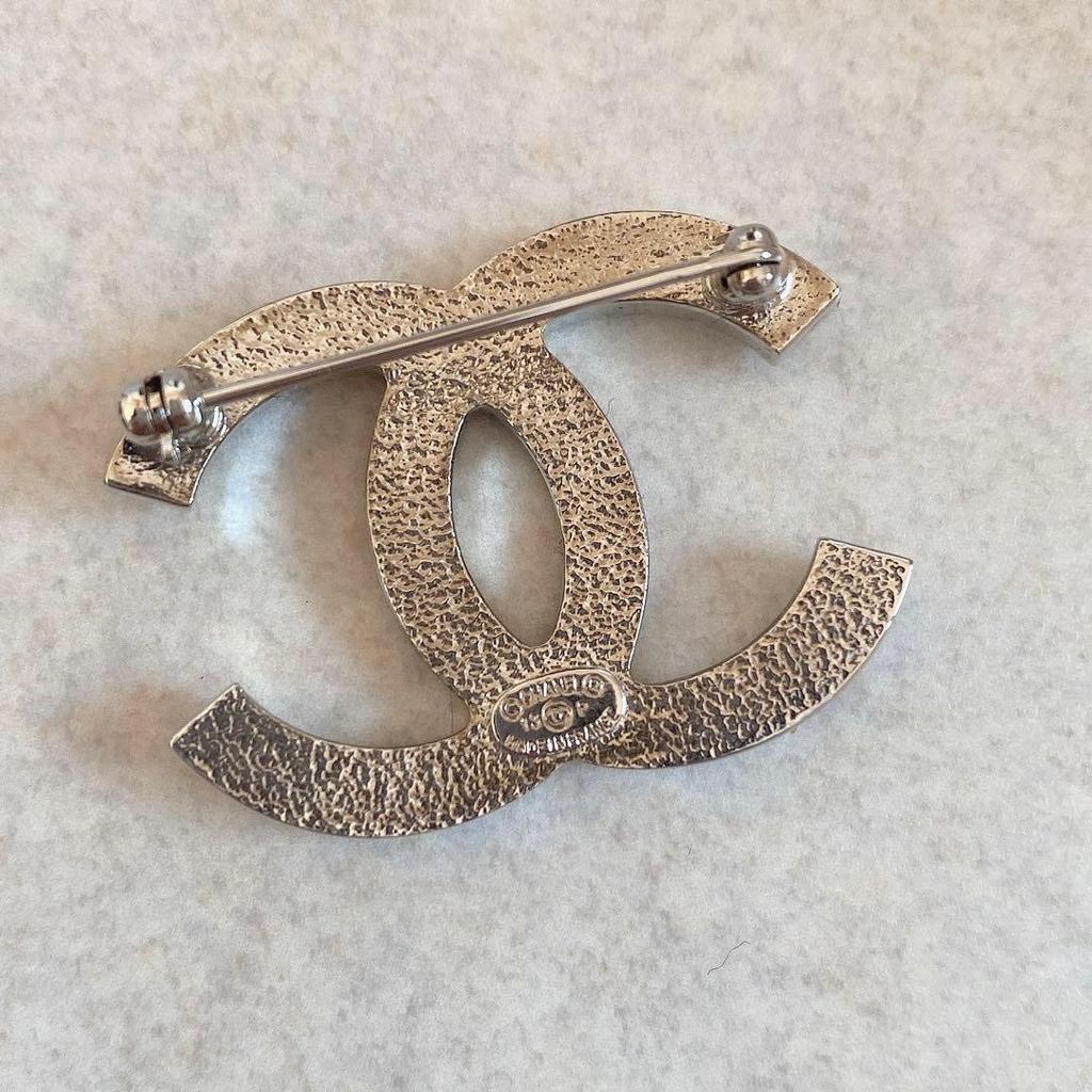 Used Chanel Brooch Authentic Coco Mark CHANEL