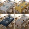 Simple Waterproof Oil Proof Heat-resistant Easy Wipe Clean Rectangular Round Table Cover Kitchen Dining Living Room PVC Tablecloth