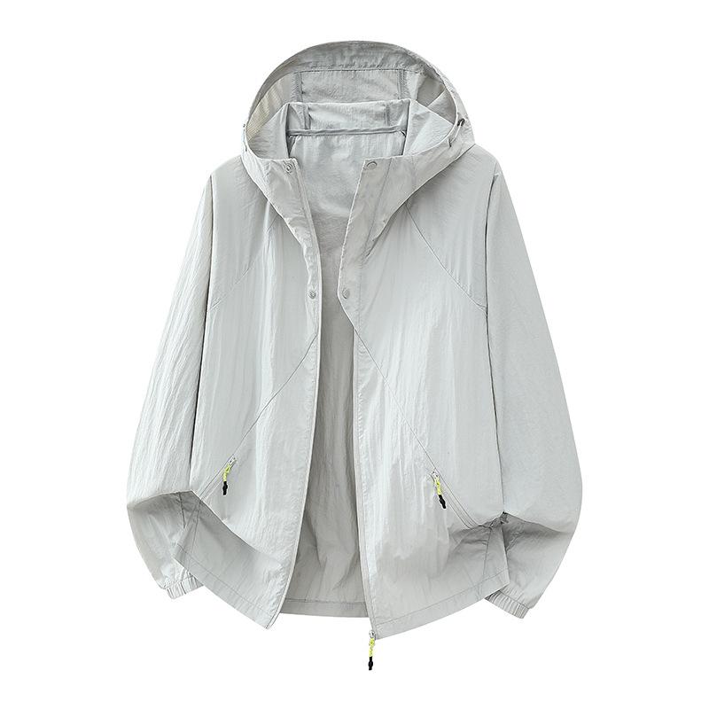 UPF10 + Ice Silk Sunscreen Clothing Women's Summer Outdoor UV Protection Sunscreen Clothing Skin Clothing Couple Jacket Men's