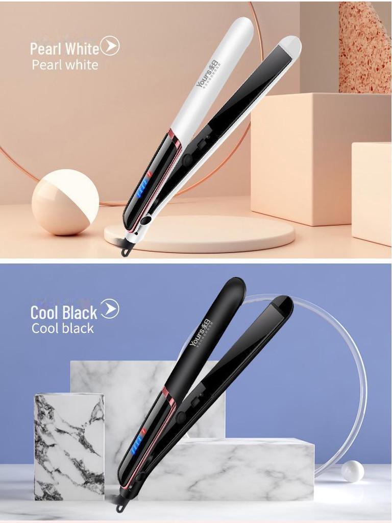 Yongri Dual-Use Hair Tool: 4-Speed Straightening & Curling Iron with Temperature Control for Salon and Home Use