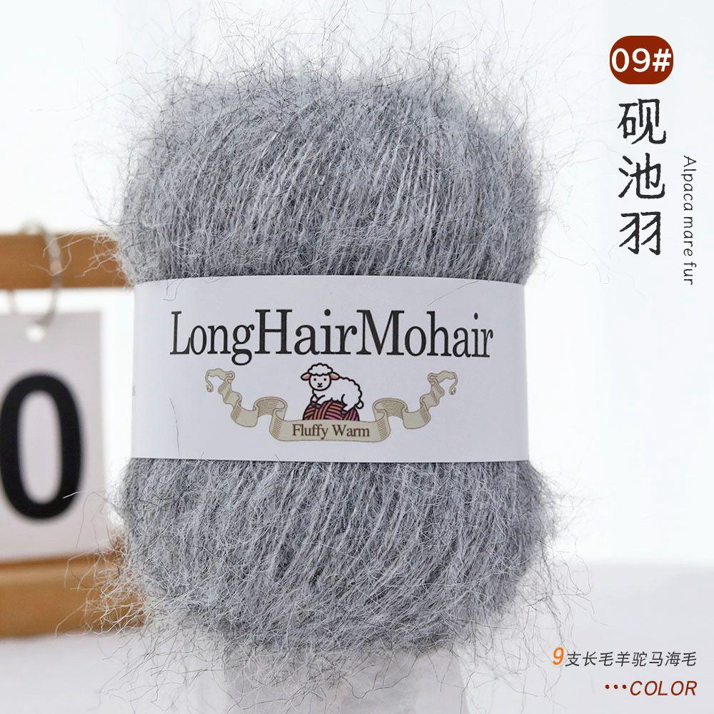 4 pièces/100g/set Fil Mohair Alpaga Pulls Tricotés Main Chapeaux Écharpes Châles Gants Chaussettes DIY Fil Doux Confortable Respectueux de la Peau