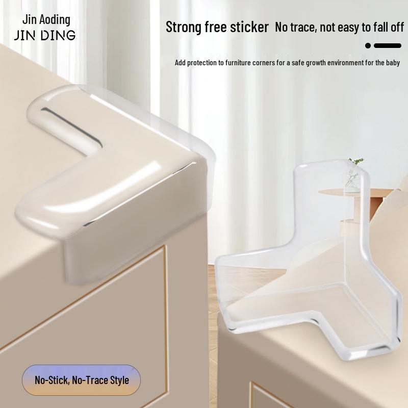 Transparent Silicone Corner Protector - Anti-Collision Soft Wrap for Child Safety