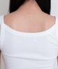 SELITIO Basic Logo Sleeveless Top White