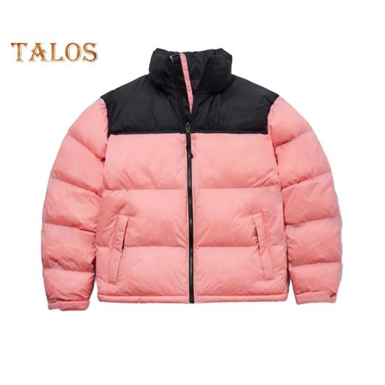 

Мужское хлопковое пальто с воротником-стойкой, длинным рукавом, в стиле пэчворк, цветная куртка с карманами, свободный крой, застежка-молния, ветрозащитная стеганая верхняя одежда M розовый