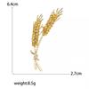 1Pcs Unisex Enamel Wheat Plant Pins  Wheat Ear Brooches For Women Banquet Party Backpack Gifts Jewelry Accessories