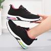 2025 Spring New Flying Woven Women's Shoes Soft-soled Versatile Breathable Sports Shoes Air Cushion Shoes Middle-aged Mother Shoes Walking Shoes