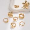 Jewelry Ocean Starfish Ring Set Beach Resort Light Luxury Premium Jewelry