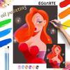 Jessica Rabbit Digital Oil Painting Art Kit Hand Painted Home Decor