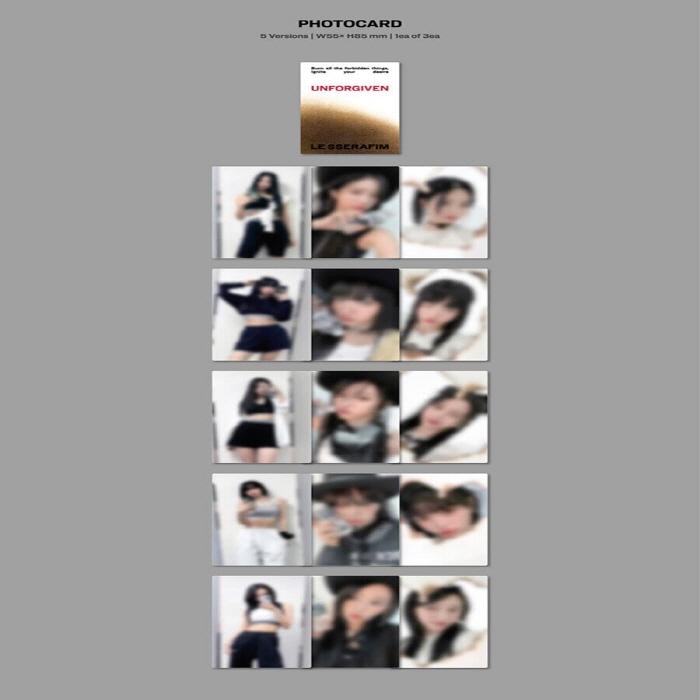 LE SSERAFIM - UNFORGIVEN (Compact Ver./Random Ver.) +2 Gift