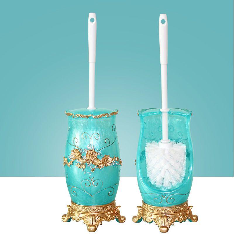 Set Perie WC cu Mâner Lung Suport Perie WC Creativ cu Bază Fără Colțuri Moarte M060 white