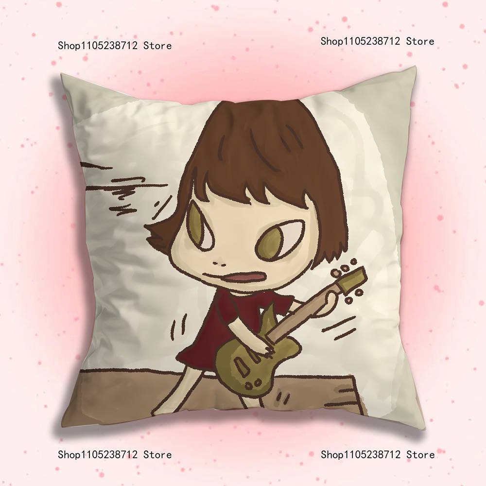 Creative Y-Yoshitomos N-Nara-S Anime Celebrity Merchandise All-Match Printed Pillow Case Sofa Office Room Decoration Protector