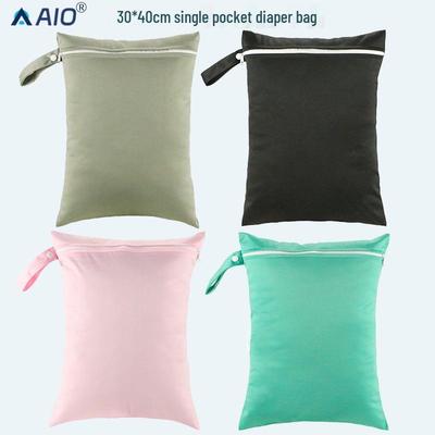 Borsa fasciatoio impermeabile 30x40 con cerniera in tessuto PUL e funzione appendi - Borsa multifunzionale per mamma