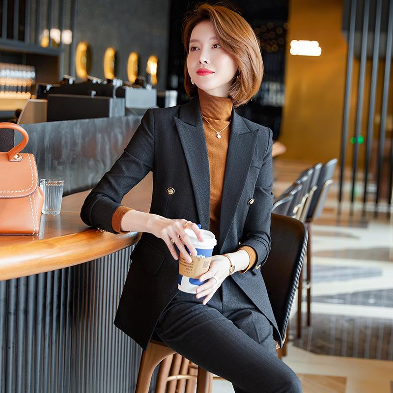 Conjunto de traje profesional de primavera y otoño para mujer, traje de trabajo Formal de negocios