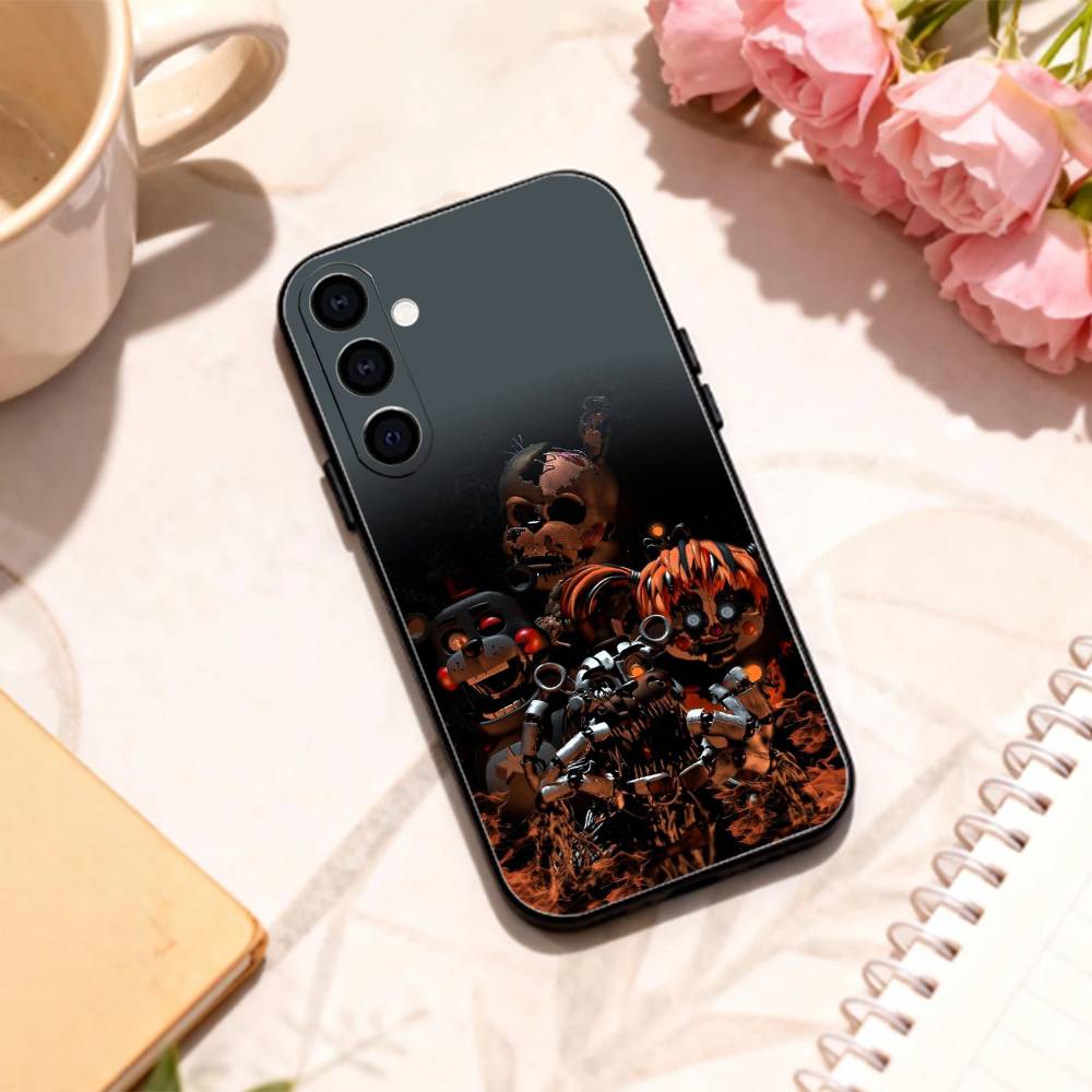 Five N-Nights At F-Freddys Fnaf   phone Case For Samsung Galaxy A73,A72,A71,A70,A53,A52,A51,Others Soft Black Shell