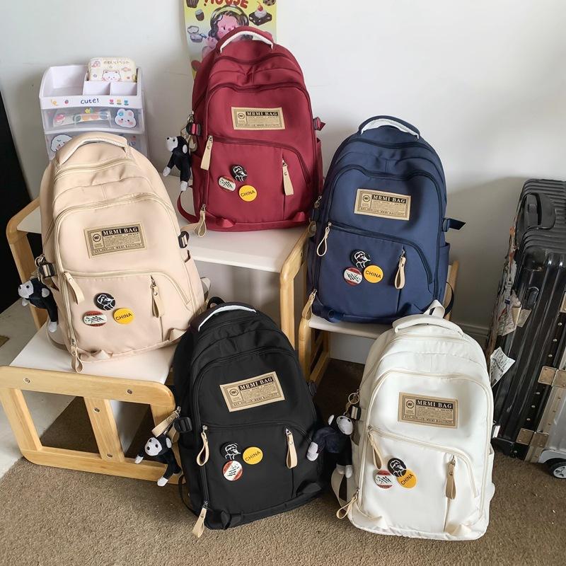 New Backpack Large Capacity Backpack High Junior High School Boys and Girls Schoolbag Versatile Leisure Bag