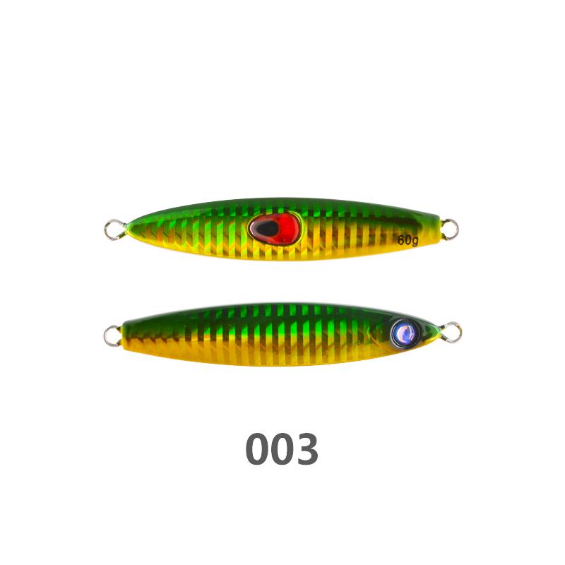 JIGGINGSOUL-RTS191- 60g 80g Casting Jigging Fishing Lures Sense Slow Pitch Metal Saltwater Jig Bait Lead Fish Pesca
