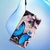 Color Painting Tree Leopard Geometric Pattern Leather Phone Wallet Case Book Stand For iPhone Samsung Xiaomi Oppo Huawei Magnetic Card Slot Flip Cover