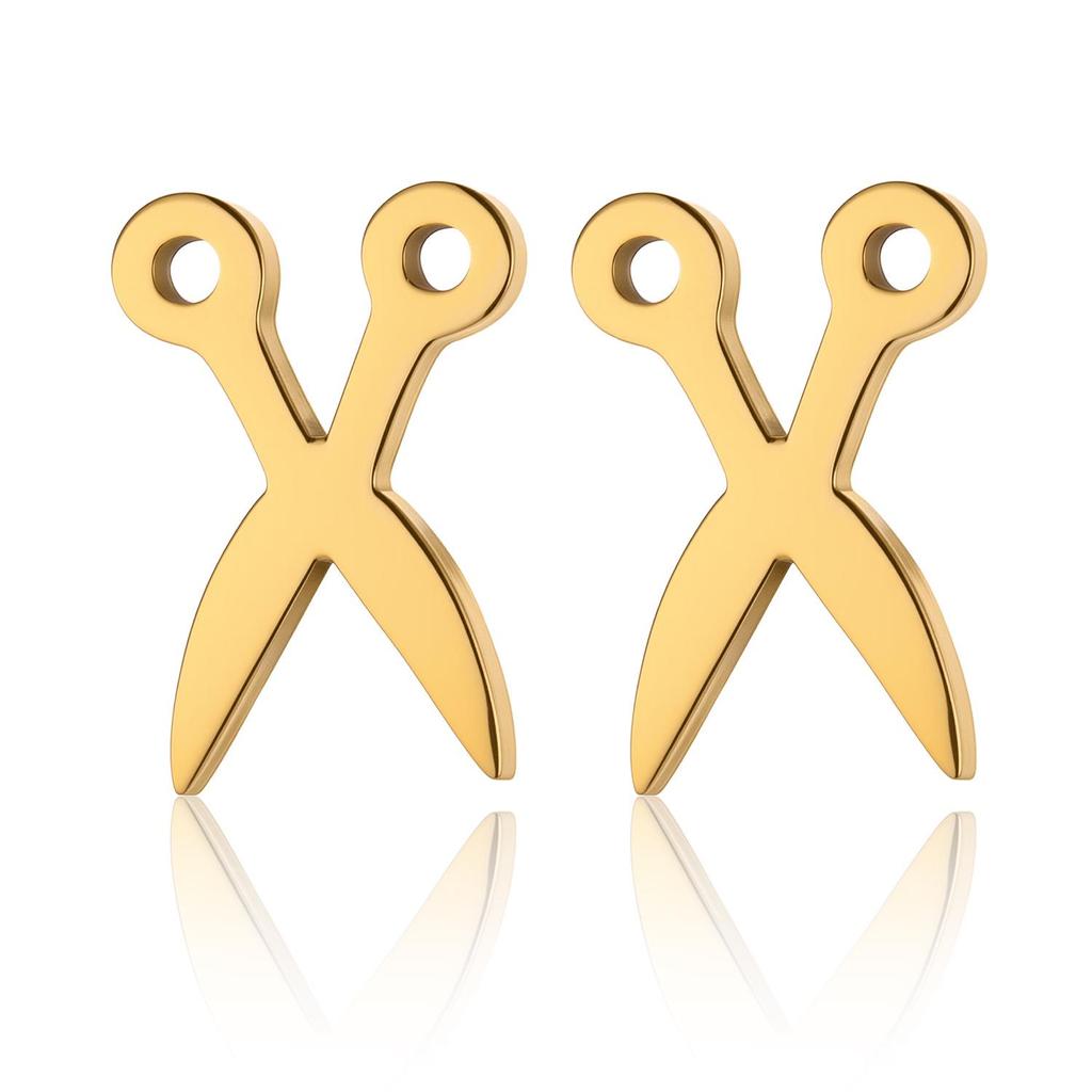 Unisex Titanium Steel Heart Stud Earrings - Simple, Elegant, Christmas Theme