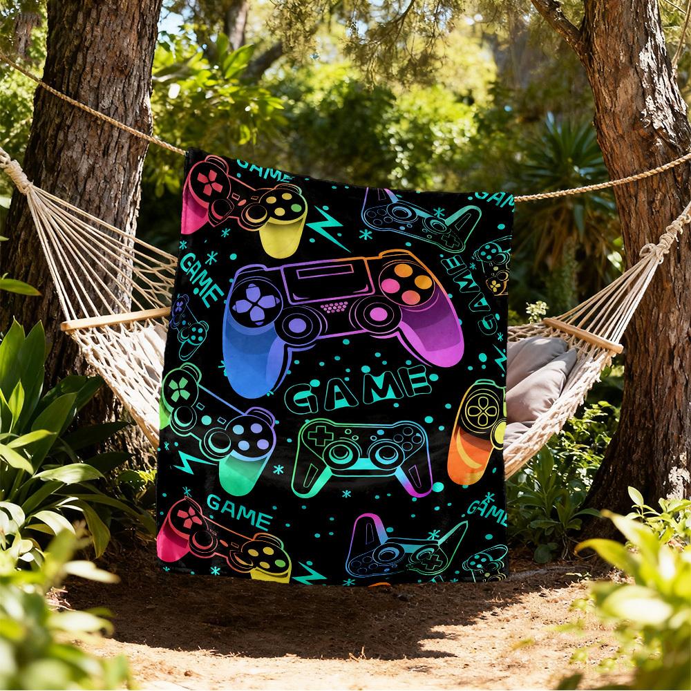Game Controller Outdoor Flannel Blankets, Outdoor travel, Home Blankets, Fan Gifts,Suitable for All Seasons, Christmas Gifts. R1127197 80x120cm