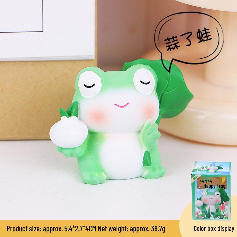 

Cute Frog Desk and Car Ornament - 2025 New Style Decompression Decoration Licensed