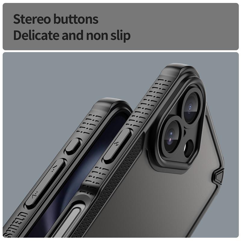 For iPhone 16 Case iPhone 16e 16 Cover TPU Border Durable Matte Bumper Protective Phone Cases For iPhone 16 Pro Max Plus Funda