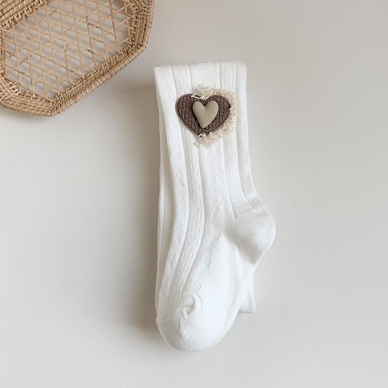 

Детские хлопковые колготки для девочек, милые колготки с сердечками, детские чулки, детские колготки-комбинезон для принцессы, вязаные колготки для младенцев XXL белый