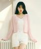 Rolarola Basic Linen Cardigan Pink