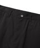 TRILLION Side Tuck Snap Button Wide Cotton Pants (Black)