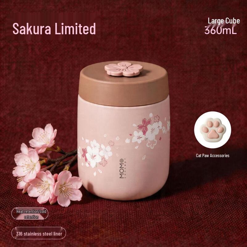 MOMOCONCEPT Cherry Blossom Limited Edition Stainless Steel Cup