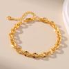European American Ins Style 18k Gold Plated O Chain Bracelet Women Fashion Jewelry