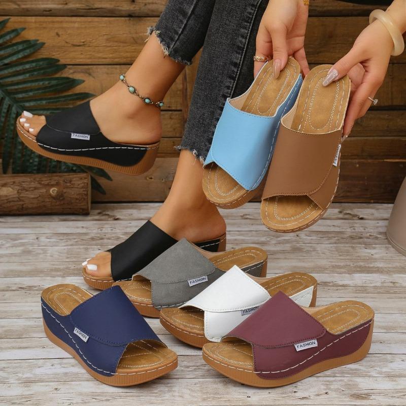 Large size wedge slippers women's summer new light sandals women's sandals women's