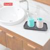 Silicone Nordic Square Draining Mat - Thick, Minimalist Kitchen Water Storage Mat for Cutlery & Cups