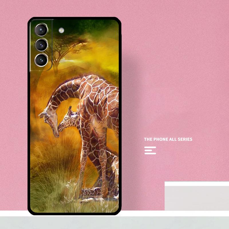 Cute Cartoon Giraffe Phone Case For Samsung Galaxy S26 S23 Ultra S20 S21 S22 S24 S25 Plus S10 S25 FE Cover Coque