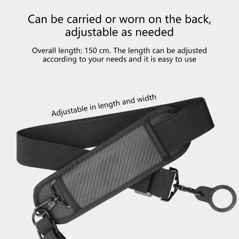 Fishing Rod Carriers Strap With 2 Silicone Rings & Rod Strap For Fishing Rod Adjustable Fishing Rod Shoulder Harness