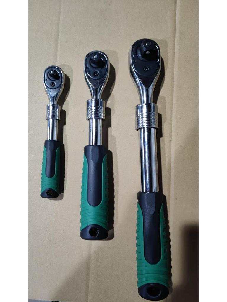 Fly Ratchet Wrench Set: Large, Medium, Small - 24T Straight, 72T Bent, Quick Release, Reversible, Auto Repair Tools