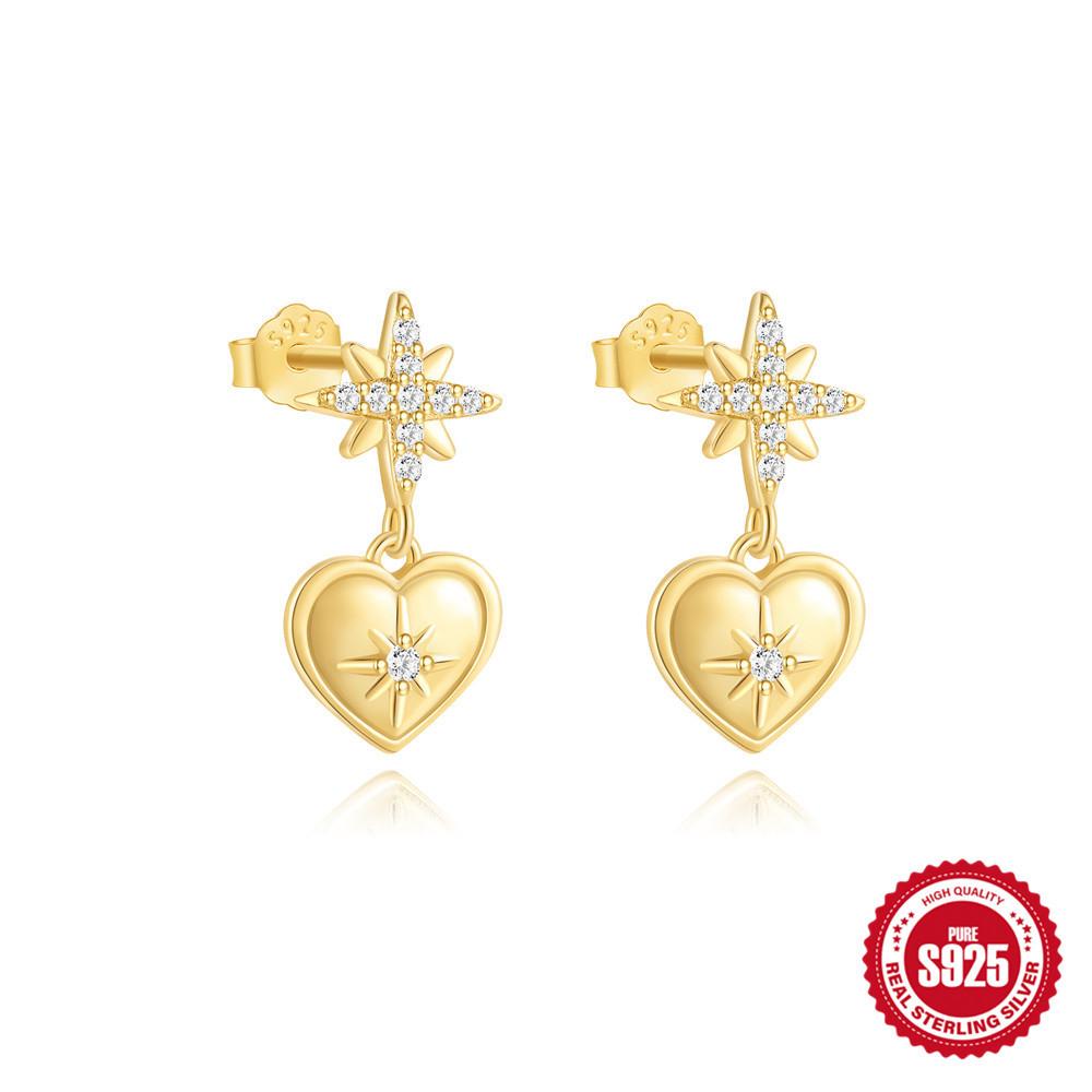 

Высококлассные квадратные серьги-кольца с четырехлистным клевером из стерлингового серебра S925, серьги, нишевая модная темпераментность, персонализированные универсальные серьги. 925 Silver