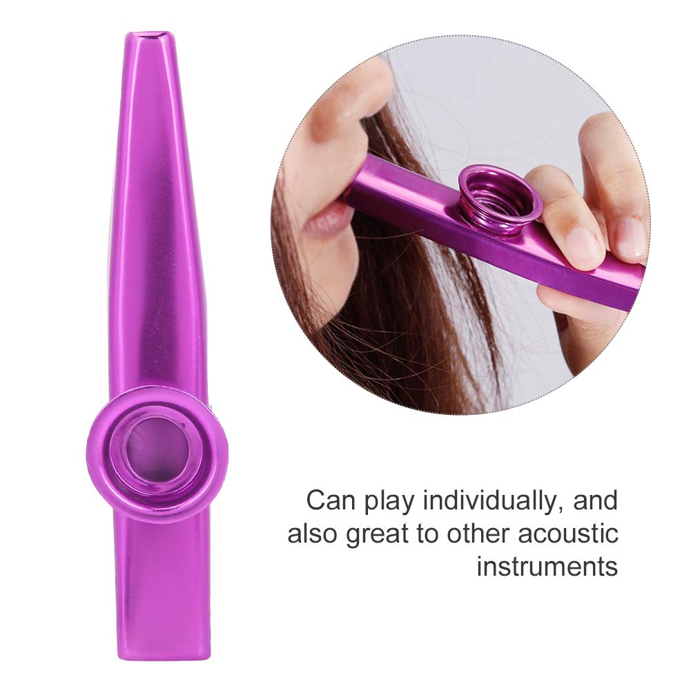 Vbestlife Kazoo Musical Easy to with Replacement for Accompaniment 6-Piece Instrument, Learn, Portable, Colorful, Films,