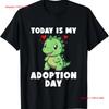 Adoption Day Designs For Adoptive T Shirt Vintage Washed Top For Everyday Wear Stretched Stylish Unisex Slightly