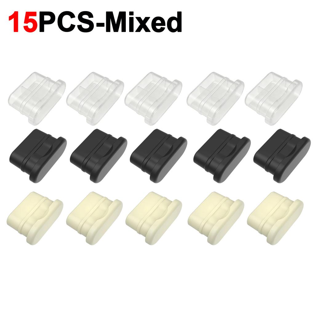 Universal Type-C Dust Plug Soft Silicone Anti-dust Charging Ports Protectors USB C Dust Cover for IPhone Samsung Laptop Google