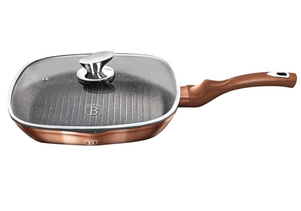 GRANITE GRILL PAN 28 cm BERLINGER HAUS ROSE GOLD BH-1610
