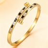 Four-Leaf Clover Titanium Steel Bracelet - Colorfast & Versatile Jewelry