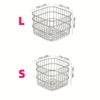 4pcs Stainless Steel Storage Baskets with Open Weave Design Multi-Purpose Organizer for Bathroom Kitchen Desk Storage Resistant