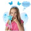 PRETYZOOM Ailes d'Ange, Costume Cosplay pour Enfants, Ailes de Papillon, Jolies Ailes de Fée, Parfait pour les Spectacles sur Scène, Halloween, Noël, Fêtes,