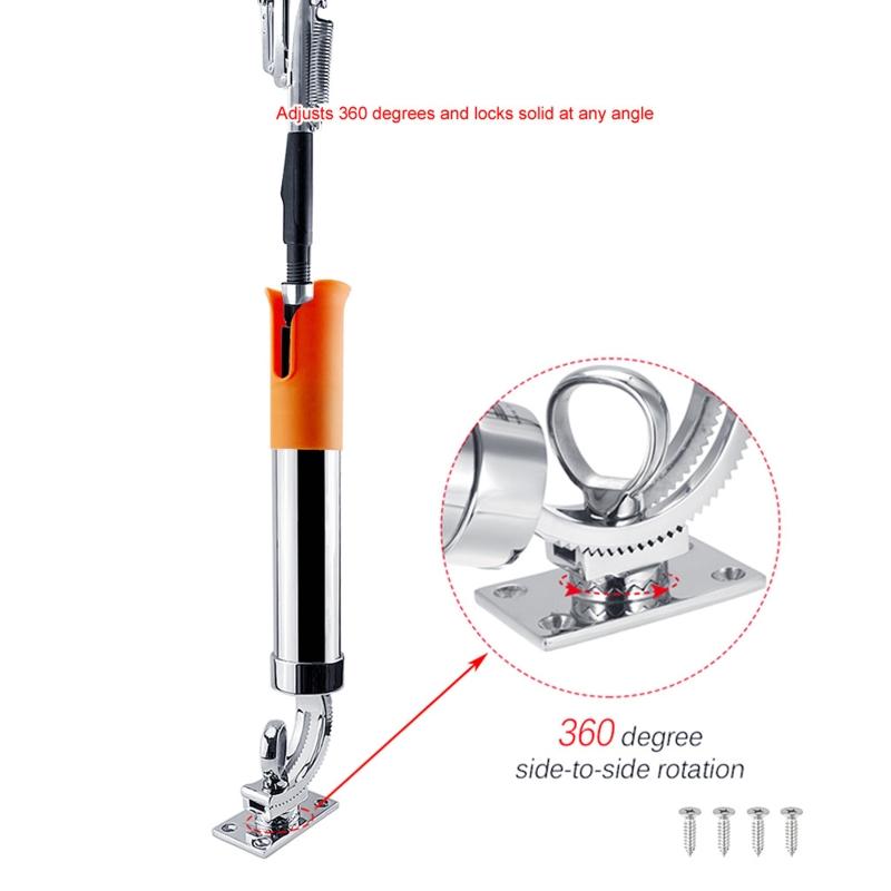 For Kayak Boat Yacht Fishing Rod Holder Racks Portable Fishing Rod Stand-Off Tube Rod Pole Holder Bracket Socket Support