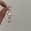 Bow Flower Zircon Stud Earrings Female Sweet High-End Temperament Design Earrings Niche Light Luxury Earrings